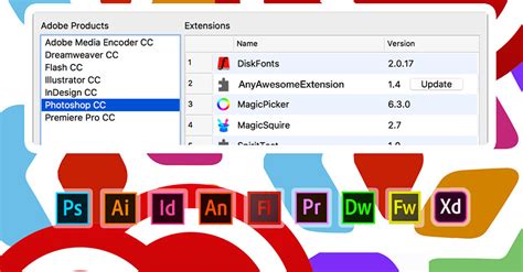 Anastasiy's Extension Manager for Adobe platform.